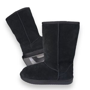 Koolaburra by UGG Koola Tall Boots Black Suede 1020172 Youth 5 Women's 6